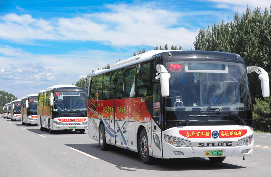 遼寧錦州:申龍汽車助力 “紅色教育”專題活動